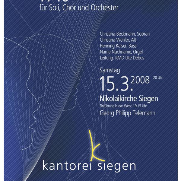 Plakat Kantorei (Entwurf 2)